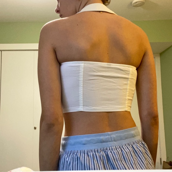 button up crop top - Picture 4 of 8